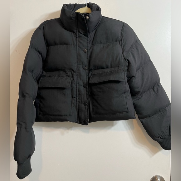 Blue Blush Puffer Crop Jacket - Picture 17 of 17